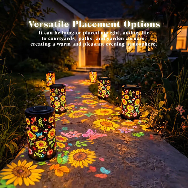SolarBlume™ Solar-Gartenlaterne – Bunte Blütenlichter für magische Abende