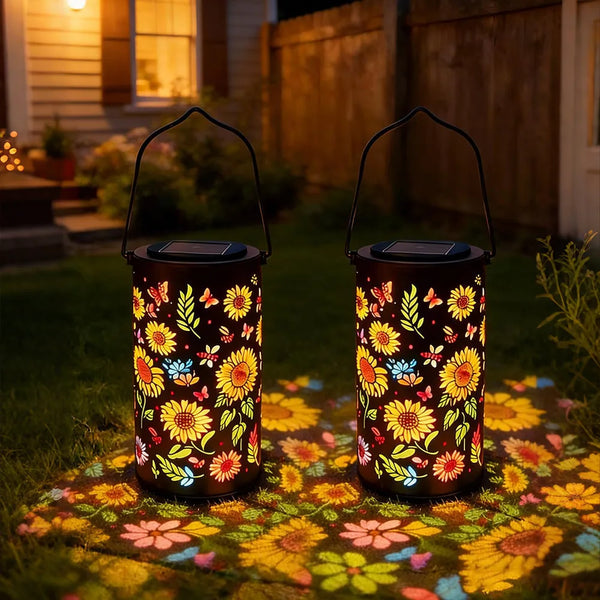 SolarBlume™ Solar-Gartenlaterne – Bunte Blütenlichter für magische Abende