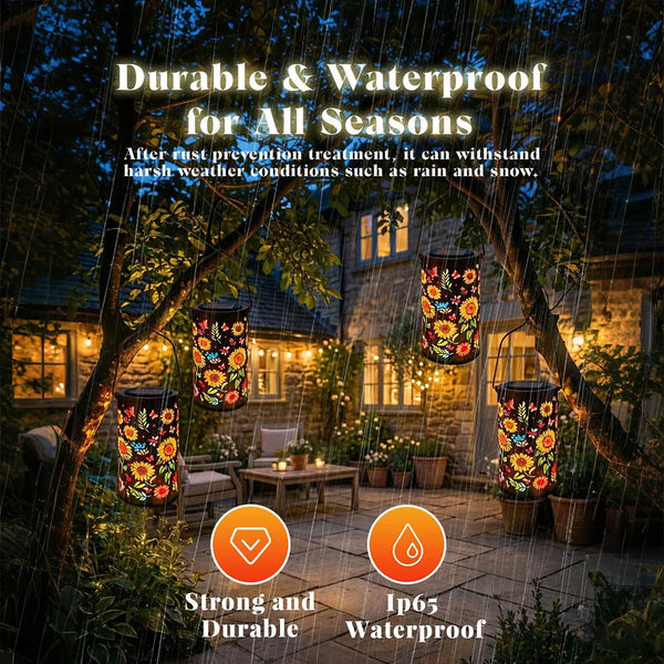 SolarBlume™ Solar-Gartenlaterne – Bunte Blütenlichter für magische Abende