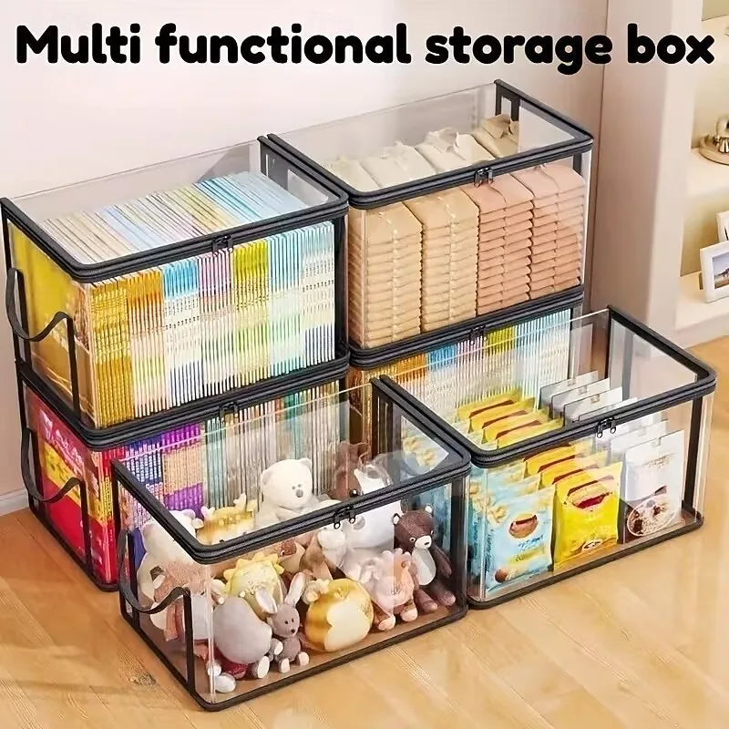 Storeva™ 3er-Set Aufbewahrungsboxen | Transparente Aufbewahrung & platzsparende Ordnung
