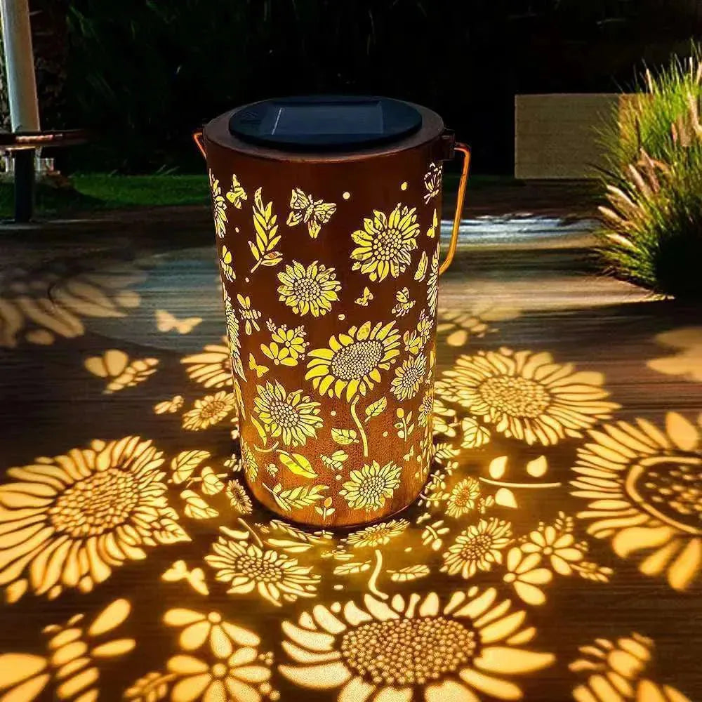 SolarBlume™ Solar-Gartenlaterne – Bunte Blütenlichter für magische Abende