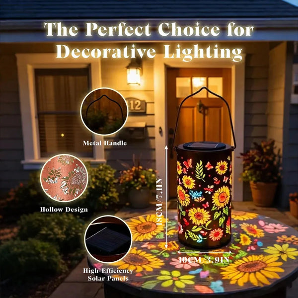 SolarBlume™ Solar-Gartenlaterne – Bunte Blütenlichter für magische Abende