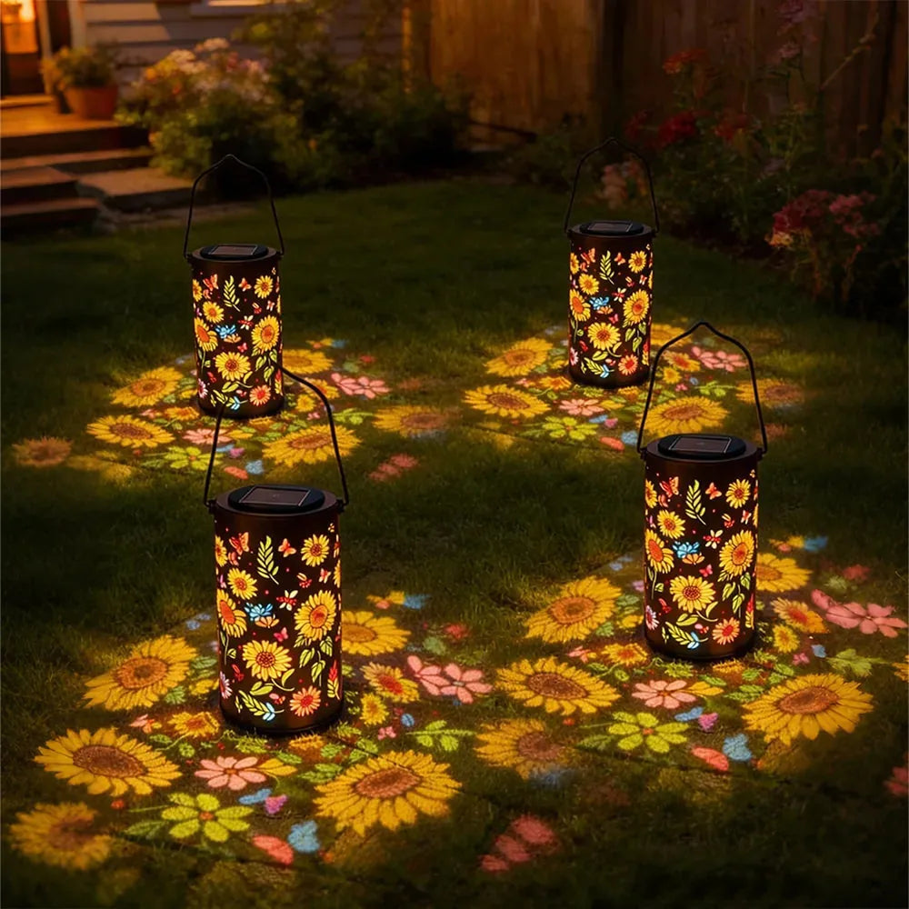 SolarBlume™ Solar-Gartenlaterne – Bunte Blütenlichter für magische Abende