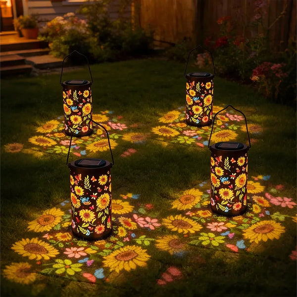 SolarBlume™ Solar-Gartenlaterne – Bunte Blütenlichter für magische Abende