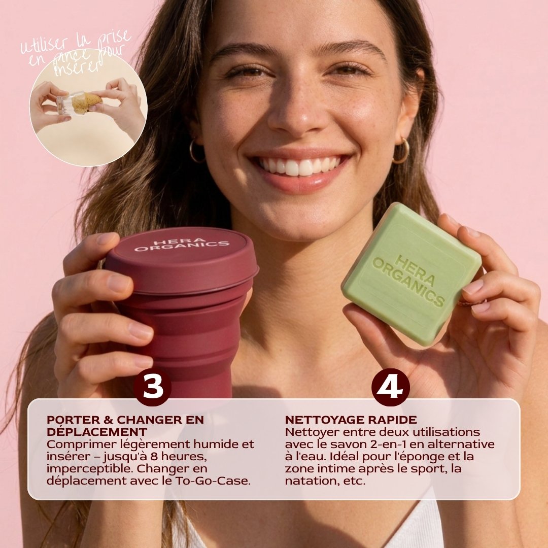50% Rabatt | Menstruationsschwamm Starterset™ | Natürliche Periode ohne Chemie, ohne Austrocknen & ohne Müll!