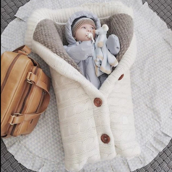 LittleSleep™ - Wärmender, gestrickter Winterschlafsack für Babys