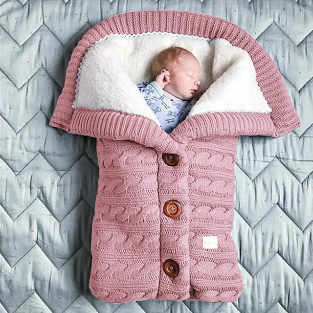 LittleSleep™ - Wärmender, gestrickter Winterschlafsack für Babys