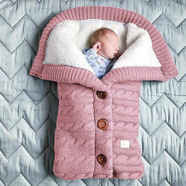 LittleSleep™ - Wärmender, gestrickter Winterschlafsack für Babys