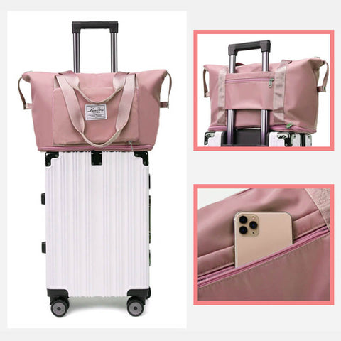TravelEase™ | Große faltbare wasserdichte Reisetasche mit extra Stauraum