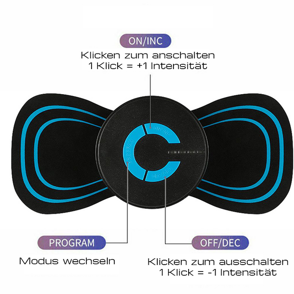 Tensy™ Elektrisches Muskelmassagegerät | Tragbares TENS-Schmerzlinderungsgerät