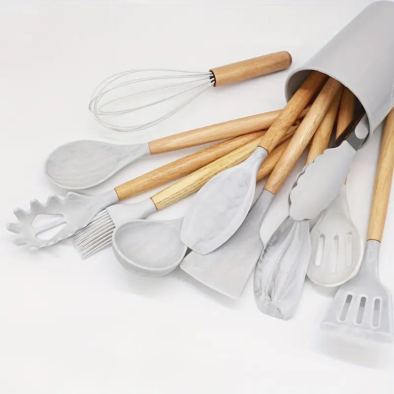 SilicCook™ - 12-teiliges hitzebeständiges Silikon-Küchenhelfer-Set
