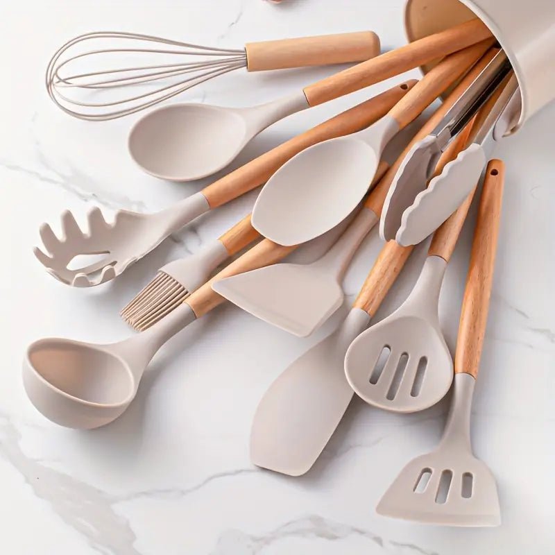 SilicCook™ - 12-teiliges hitzebeständiges Silikon-Küchenhelfer-Set