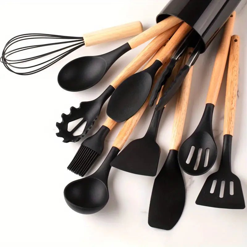 SilicCook™ - 12-teiliges hitzebeständiges Silikon-Küchenhelfer-Set