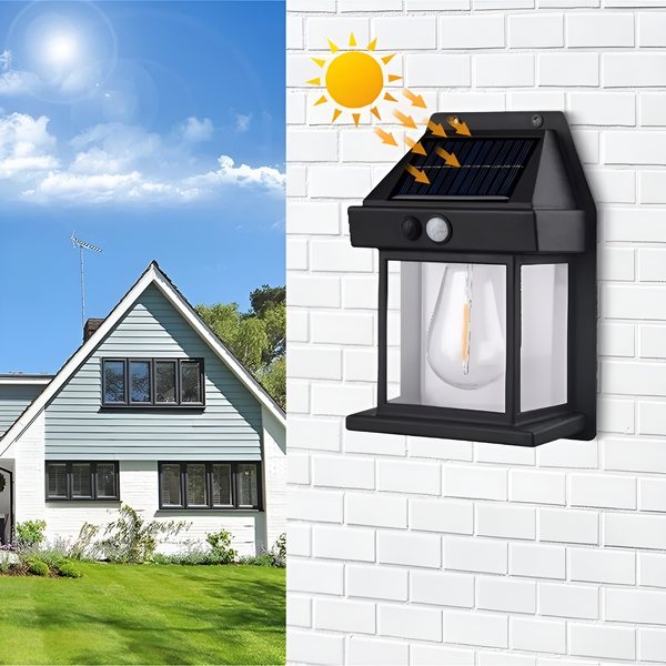 EcoGlow - Solar-Wandleuchte für draußen