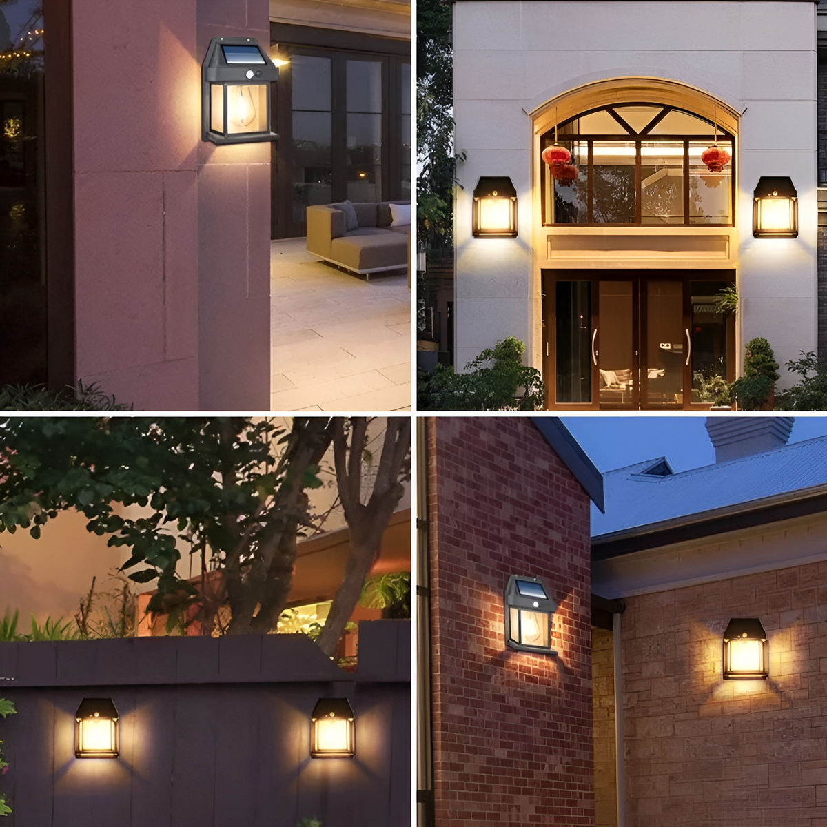 EcoGlow - Solar-Wandleuchte für draußen