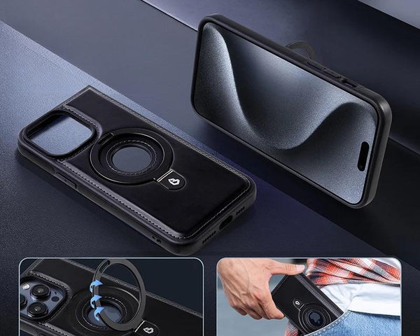 InvisiCase™ | leder unsichtbar Magic stand iphone etui | 50% RABATT!