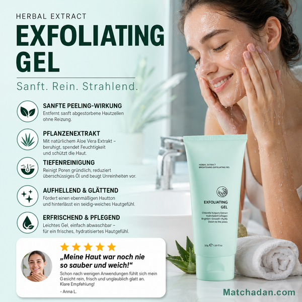 PureGlow™ Kräuter-Peeling Gel – Für Glatte, Strahlende & Reine Haut