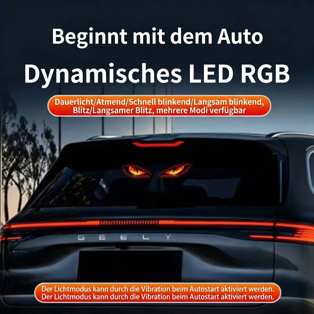 DevilLume™ Auto-Lichtdekor | Markanter Devil-Eye-Look ohne feste Verkabelung