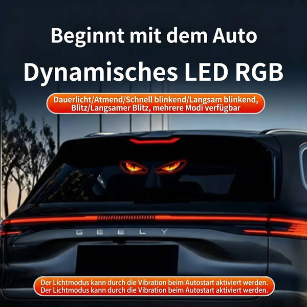 DevilLume™ Auto-Lichtdekor | Markanter Devil-Eye-Look ohne feste Verkabelung