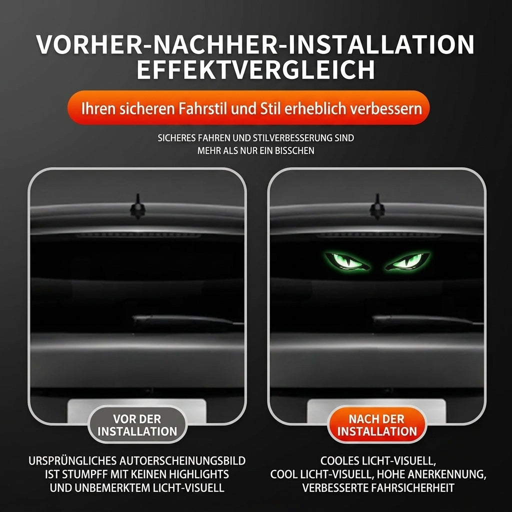 DevilLume™ Auto-Lichtdekor | Markanter Devil-Eye-Look ohne feste Verkabelung