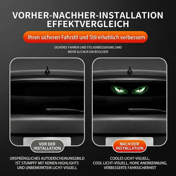 DevilLume™ Auto-Lichtdekor | Markanter Devil-Eye-Look ohne feste Verkabelung