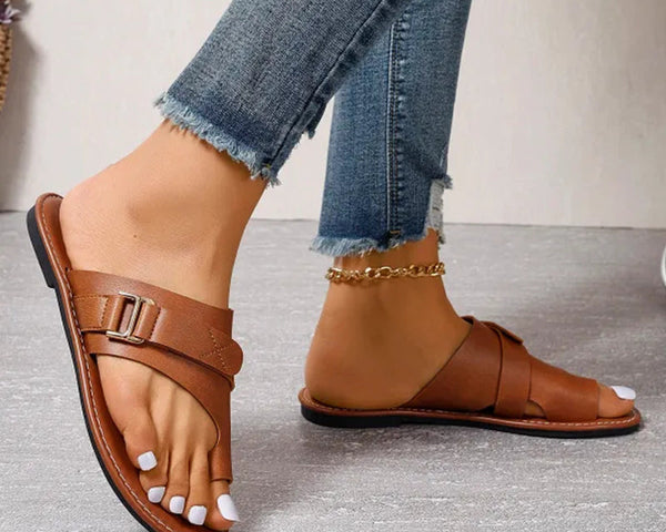 Tilly™ - Modische Flache Sandalen mit geteilten Zehen