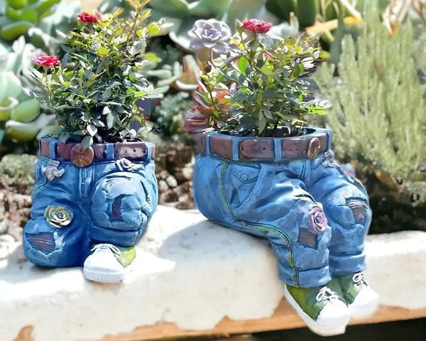 BloomPants - Kreativer Blumentopf in Form einer 3D-Jeans