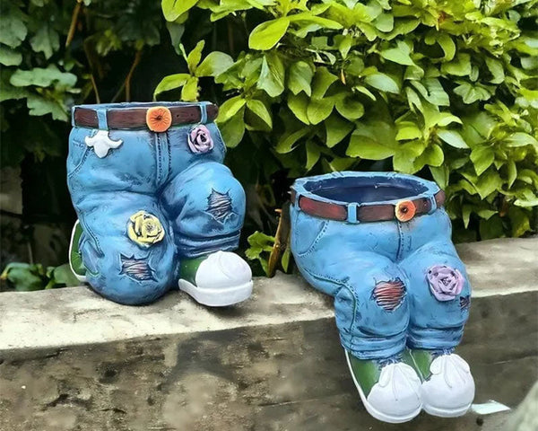 BloomPants - Kreativer Blumentopf in Form einer 3D-Jeans