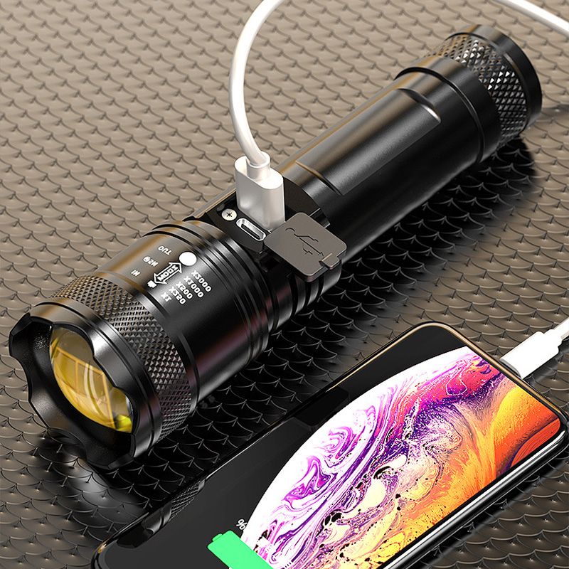 Superstarke Zoom-Taschenlampe – extrem hell & wasserdicht – perfekt für Outdoor & Notfall!