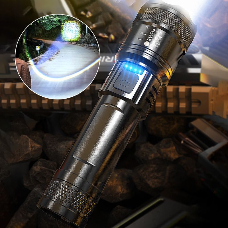 Superstarke Zoom-Taschenlampe – extrem hell & wasserdicht – perfekt für Outdoor & Notfall!