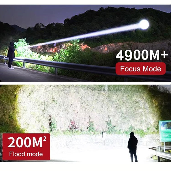 Superstarke Zoom-Taschenlampe – extrem hell & wasserdicht – perfekt für Outdoor & Notfall!