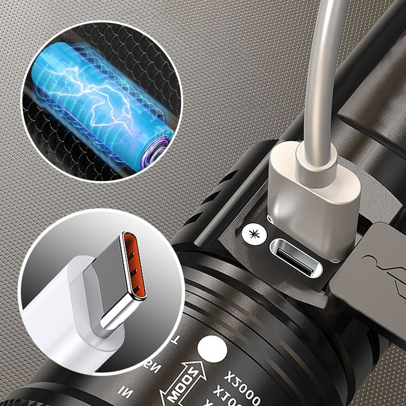 Superstarke Zoom-Taschenlampe – extrem hell & wasserdicht – perfekt für Outdoor & Notfall!