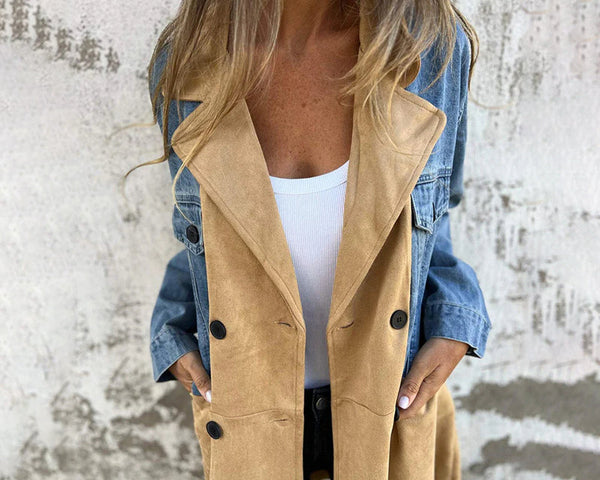 Franka | Eleganter Denim-Trenchcoat