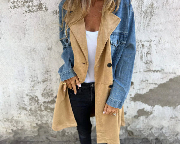 Franka | Eleganter Denim-Trenchcoat