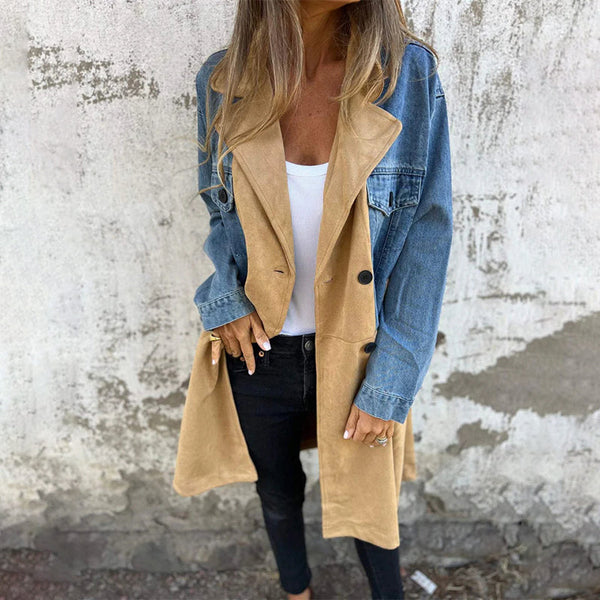 Franka | Eleganter Denim-Trenchcoat