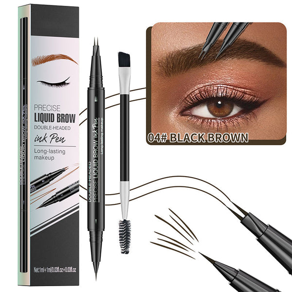 1+1 GRATIS | BrowMaster™ | 2-in-1 Flüssiges Augenbrauenstift