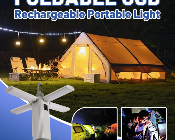 1+1 GRATIS | BendLight - Zusammenklappbare, wiederaufladbare, tragbare USB-Lampe
