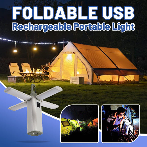 1+1 GRATIS | BendLight - Zusammenklappbare, wiederaufladbare, tragbare USB-Lampe