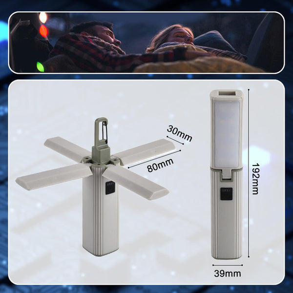 1+1 GRATIS | BendLight - Zusammenklappbare, wiederaufladbare, tragbare USB-Lampe