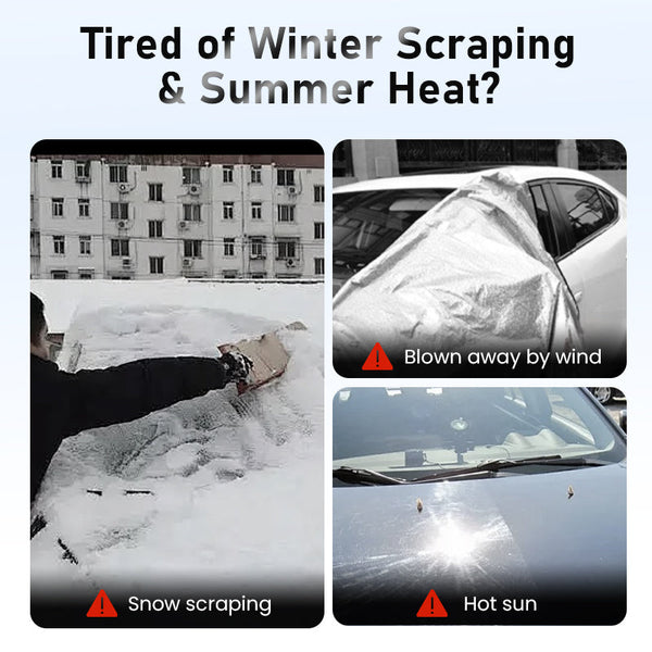 FrostGuard™ Auto-Windschutzscheibenabdeckung | Schutz vor Eis, Schnee & Sonne