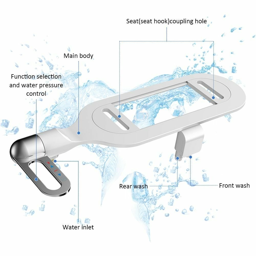 PureWash™ Bidet-Aufsatz mit Doppel-Düse | Hygienisches Upgrade für deine Toilette