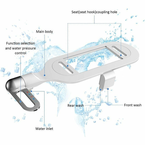 PureWash™ Bidet-Aufsatz mit Doppel-Düse | Hygienisches Upgrade für deine Toilette