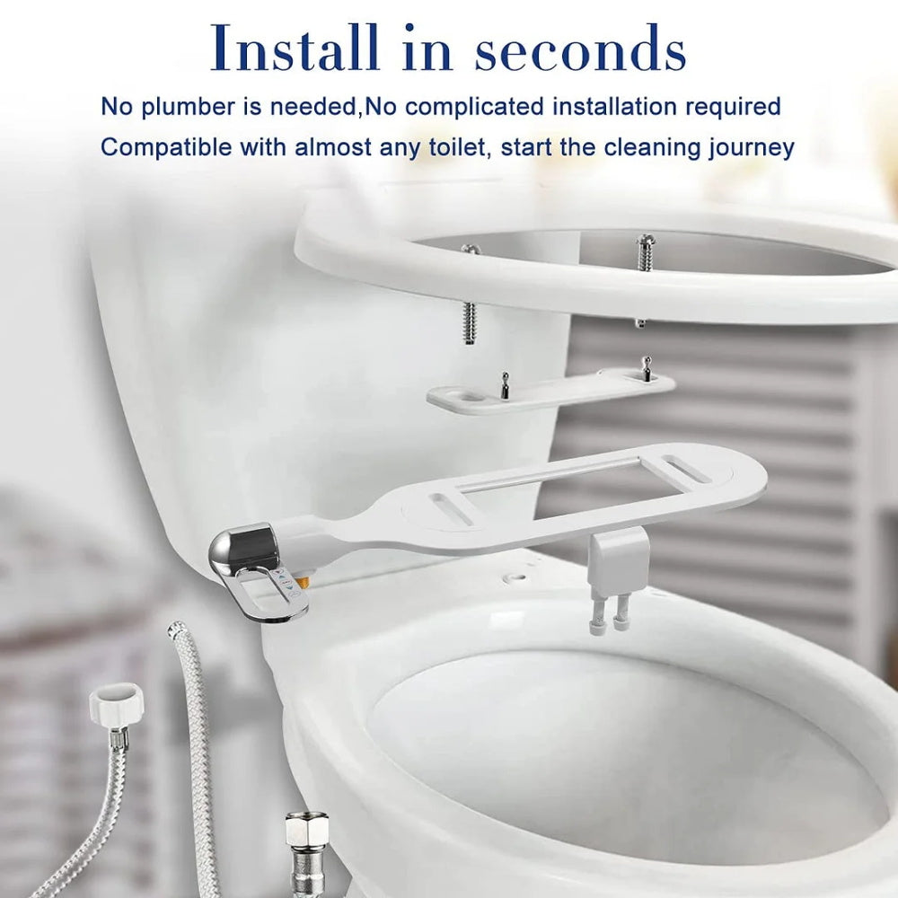PureWash™ Bidet-Aufsatz mit Doppel-Düse | Hygienisches Upgrade für deine Toilette