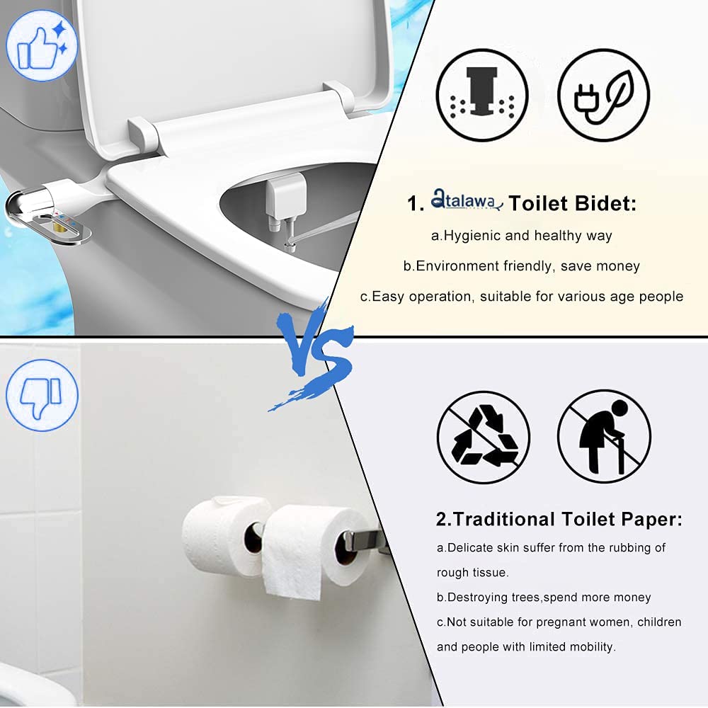PureWash™ Bidet-Aufsatz mit Doppel-Düse | Hygienisches Upgrade für deine Toilette