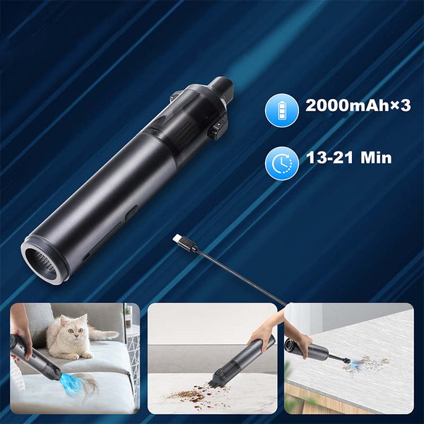4-in-1 tragbarer kabelloser Mini-Staubsauger mit 19000pa Saugleistung