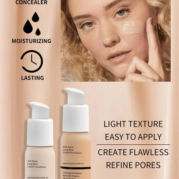 Soft Matte Liquid Foundation 🔥KAUFEN SIE 1 UND ERHALTEN SIE 1 GRATIS (2 Flaschen)