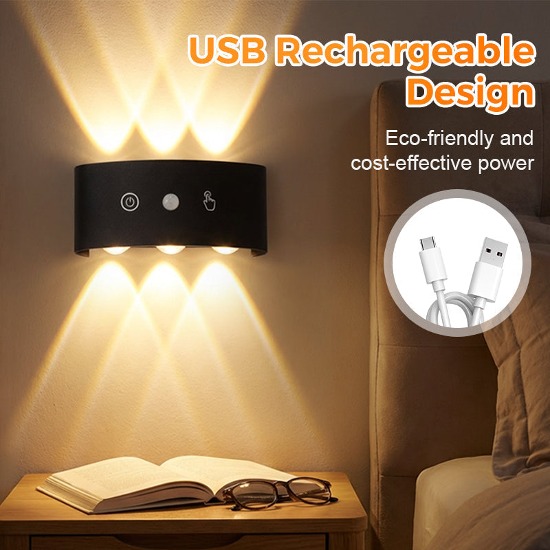 Noxluma™ LED-Wandleuchte mit Bewegungssensor | Kabelloses Licht ohne Bohren
