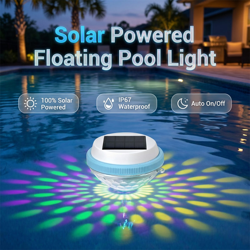 LED-Solar-Schwimmleuchte für den Pool