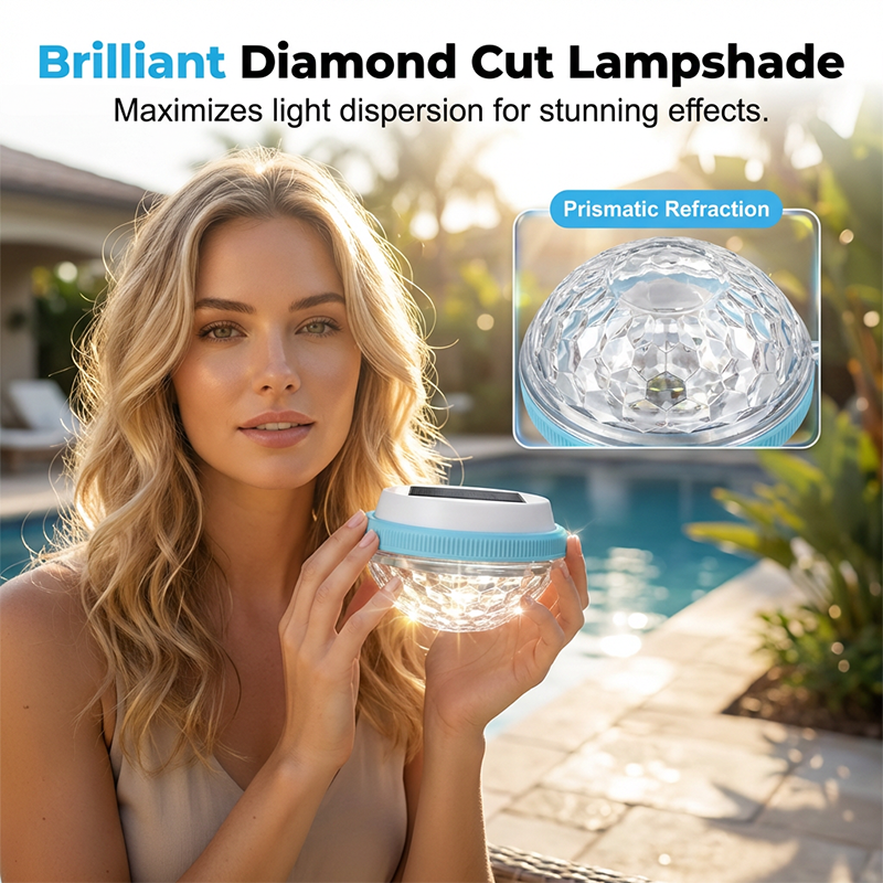 LED-Solar-Schwimmleuchte für den Pool
