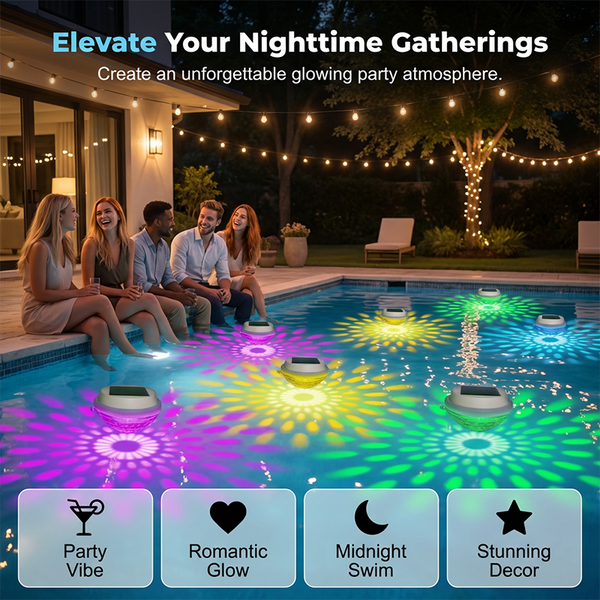 LED-Solar-Schwimmleuchte für den Pool